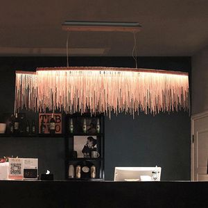 Lampadario moderno a tre gradi Lampadario a nappa Lampadario nordico Ristorante di lusso El Engineering Catena Living Apparecchi di illuminazione Lampade a sospensione