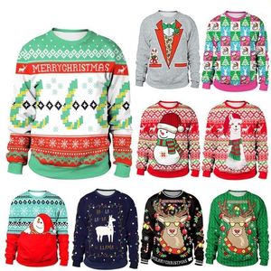 Men s Sweaters Merry Christmas Sweater Funny Ugly Jumpers Tops Men Women Autumn Crew Neck Holiday Party Xmas Sweatshirt