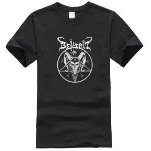 Męskie Koszulki Behheit Pentagram T Shirt Black Metal Death Emperor Blashphemy Dark Thron Est Mężczyźni T shirt Moda Top Tee