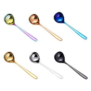 Spoons Soup Spoon Stainless Steel 304 Sauce Multi-purpose Deepening Big Head Long Handle Pot Kitchen Tools
