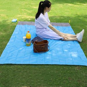 2M*2.1M Waterproof Beach Blanket Outdoor Portable Picnic Mat Camping Ground Mat Mattress Sleeping Pad