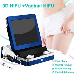 12 Zeilen HIFU-Vaginalmaschine Ultraschall-Fettreduktionsmaschinen Schlankheitsgerät mit hochintensivem fokussiertem Ultraschall-Gesichtsstraffungsgerät 10 Kartuschen 2 Griffe