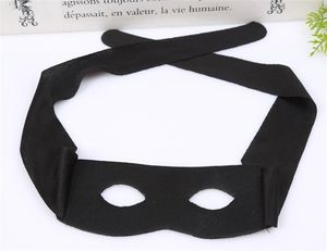 Zorro maskarada maska ​​nowa dorosła dziecko w połowie twarzy maski Cosplay Prop Halloween Party Supplies Black