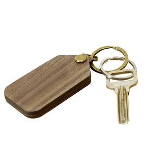 Cinturini da portachiavi in ​​legno Creative Flip Wood Blank Magnetic Fancy Keychains Portachiavi in ​​legno Tasto Picture Framl