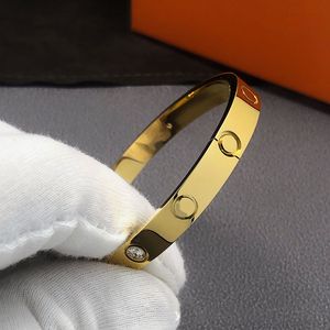 luxury Bangle women stainless steel screwdriver couple gold bracelet men fashion jewelry Valentine gift for girlfriend accessories wholesale