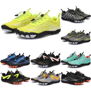 2021 Four Seasons Five Fingers Sports shoes Mountaineering Net Extreme Simple Running, Cycling, Hiking, green pink black Rock Climbing 35-45 color101