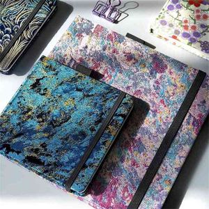 300g/m2 Cotton Watercolor Sketchbook 205x205mm Drawing Notebook Stamping Notepad Painting Travelers Book School Stationery 210611