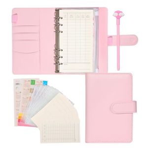 Notepads 2021 A6 Planner Budget Book Diary Schedule Binder Organizer Cash Envelope Notebook