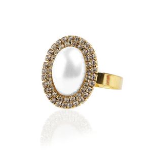 10 sztuk pereł styl serwetka pierścienie uchwyty wesele bankietowe obiad dekoracji srebrny