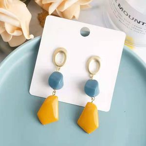 Irregular Acrylic Drop Dangle Earrings for Women Fashion Beads Long Earring Vintage Statement Brincos Jewelry