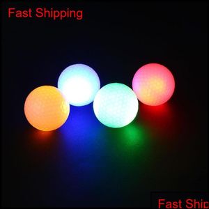Golf Balls Sports & Outdoors Wholesale- 2Pcs Night Tracker Flashing Light Glow Led Electronic Golfing 2Liw3 8Q7Aw Drop Delivery 2021 S73Fb