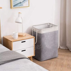 Складная одежда Стиральная корзина Игрушки Sundles Storage Barrel Футболка Пальто Прачечная Корзины Большой Емкость Главная Организаторы BH6211 Tyj