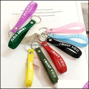 Key Rings Jewelry Custom Soft Flexible Brand Logo 3D Pvc Chain Fashion Motorcycle Keychain Car Drop Delivery 2021 Yrfvw