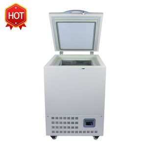 Lab Supplies -86 ° C Horisontell Ultra-lågt temperatur Laboratoriefrysning 58L Djupt kylskåp med kontrollered 110V / 220V