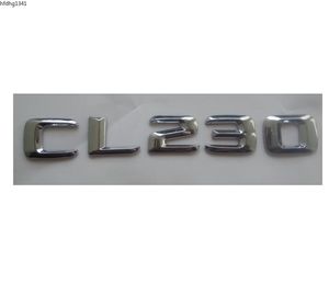 Chrome 3D ABS Plastic Car Trunk Rear Letters Words Badge Emblem Decal Sticker for CL Class CL230