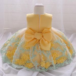 Meisjesjurken bloem pograph meisjes jurk doop voor e jaar verjaardagsfeestje bruiloft durende baby kleding geschenken