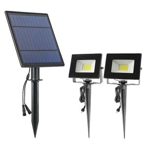 T-Sun LED Solar Light Outdoor Garden Spotlight 2 Tryb Czujnik Światła ścienne do reflektorów Lampsun bez cieni;