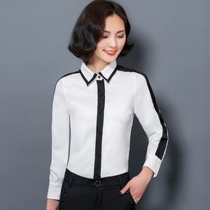 Spring New Arrival Fashion Women Chiffon Blouses Shirts White Black Long Sleeve Casual Shirt Women Tops Plus Size Blusas 210426