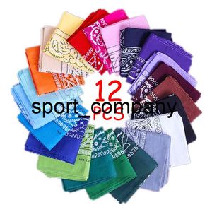 Novo pacote de 12 pacotes Paisley Bandanas Headband Cabeça Cachecol rosto Cobertura Pano Pano Bandana para ciclismo Esporte ao ar livre