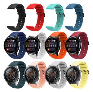 Banda de pulso de 22mm para Huawei Watch 3 Smartwatch Strap para Huawei Watch3 Pro GT2 46mm / Galaxy Watch3 Faixa de pulseira de cinto de esporte
