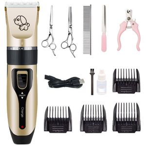 Clipper Hair Clippers Grooming (husdjur katt hund kanin) frisyr trimmer rakapparat uppsättning husdjur trådlös uppladdningsbar professionell