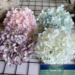 大型のよくされた北欧のスタイルのハジアの花の頭の絹の造花diyプロジェクトを供給白いflores1工場価格専門家の品質最新のスタイル