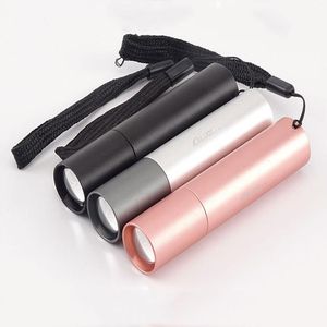 As lanternas tochas USB mini LED recarregável 1200mAh Bateria de lítio portátil Lâmpadas de tocha de caça ao ar livre Camping Luzes de trabalho