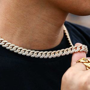 10mm Wide Men's Necklace Accessories Fashion Women's Necklace Statement Chain Yyy Cz Pierre Chain Men's Q0809