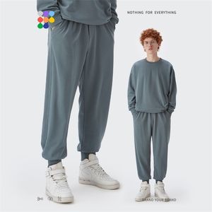 التضخم الرجال sweatpant الخريف عارضة ركض للنساء الرياضة المسار بانت زوجين الأساسية القطن رجل عداء ببطء السراويل 211201