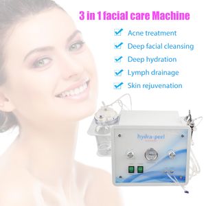 3 in 1 Hydra Dermoabrasione Ossigeno Spray per il viso Detergente per la cura della pelle Acqua Aqua Hydro Peel Diamond Peeling Spa Macchina per salone di bellezza