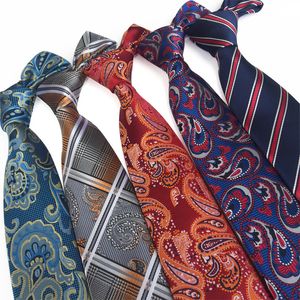 Jacquard Floral Stripes Business Suit Slipsar Neckties Neck Ties Mens Slipsar för män Will och Sandy Drop Ship B3