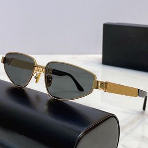 Luxury designer sunglasses 0107S cat eye womens fashion classic retro style metal letter spelling temples women casual shopping glasses UV400 high quality