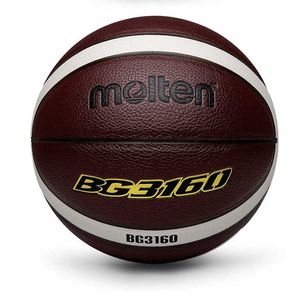 Bola de basquete de alta qualidade Tamanho oficial7/6/5 PU couro externo de couro para fora do treinamento masculino homem Baloncest 220210