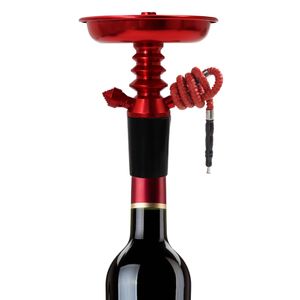 Alumínio Shisha Hookah Garrafa Top Stem Kit para Champagne ou Vinho Chicha Mangueira Acessórios Água Bongo Atacado