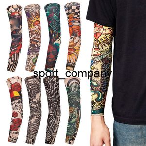 1/8/10Pcs Frauen Männer Radfahren Hülse Sommer Sonnencreme Tattoo Langarm Temporäre Arm Hülse Slip Outdoor sonnencreme Arm Ärmel