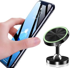 Tvåvägs Justera biltelefonhållare Lysande magnetiska innehavare 360 ​​Degree Magnet Universal Mobile Mount Desk Stands