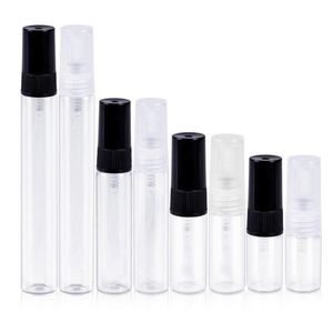 2ml 3ml 5ml 10ml Glasdimsprayflaska Påfyllningsbar parfymflaskor Tom provflaska Bärbar resekosmetikbehållare