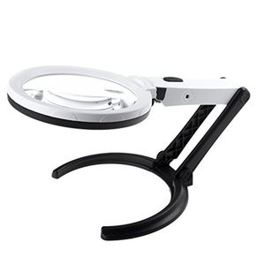 Wholesale the light microscope resale online - 2x x Microscope Portable LED Light Magnifier Magnifying Glass lens Jewelry Repair Printing Reading Loupe