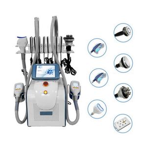 Многофункциональный криолиполиза 360 градусов криотерапия 40K ультразвуковая кавитация лицом для тела RF лазерная липосакция машина для похудения