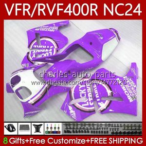 Кит для кузова для Honda RVF VFR 400 VFR400 R 400RR 1987-1988 гг. Bodys 78NO.169 Lucky Purple VFR400R VFR400RR NC24 V4 87 88 RVF400R VFR 400R RVF400 R 1987 1988 Moto