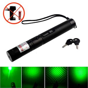 Hunting 10000m 532nm Green Laser Sight laser pointer hight Powerful Adjustable Focus Lazer with laser 303 no charger no Battery
