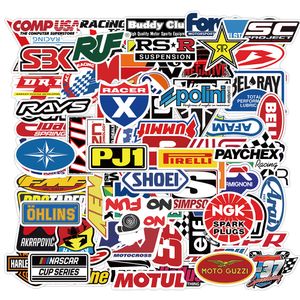 100 PCS Mixed Graffiti Skateboard Stickers Racing simbolo per auto Laptop Pad Bicicletta Moto PS4 Telefono Deposito Decal Pvc chitarra Frigo