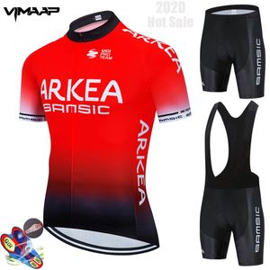 Set da corsa Estate 2021 Pro ARKEA Maglia da ciclismo Set Abbigliamento MTB Abbigliamento da bicicletta verde fluorescente Maillot Ropa Ciclismo Uomo