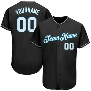 Jersey di baseball blu di Blu Black-Panther personalizzato