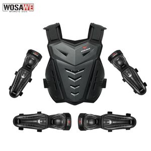 Armadura de Motocicleta Wosawe Protetores de Corpo de Proteção Completa Colete Revestimento De Retorno Espinha Espinha Gear Gear Gear e Cotovelia Guarda