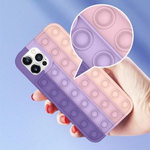 fidget Toy Case Decompression Silicone Phone Cases For iPhone 13 12 11 Pro Xs Max Xr 7 8 Plus