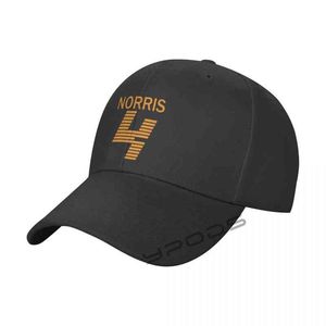 Capas de beisebol dos homens F1 Lando Norris Mulheres Verão Snapback Cap Ajustável Esporte ao ar livre Sun Hat
