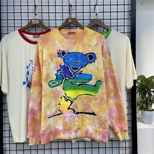 Men's Hoodies 2022 new Pullover Sweater tie dye print alien hip hop trendsetter coat