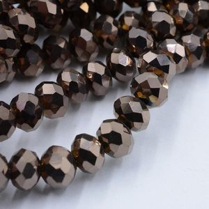 Glas Rondelle Perlen 8mm großhandel-Andere Antikkupfer mm mm mm Kristall Rondel Perlen Glas Facettiert Für Schmuck Zubehör DIY