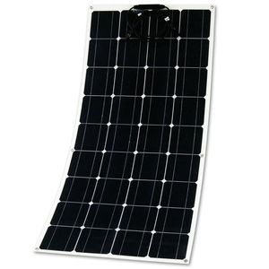 18 V 100W Semi-elastyczne Solar18V Olar Panel Ładowarka Bateria Lightweight Connector Ładowanie do samochodu namiotu łodzi RV